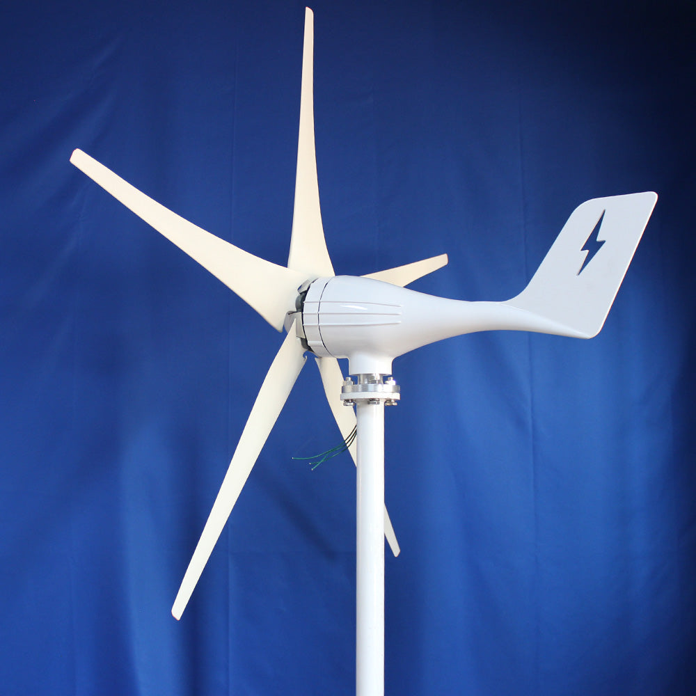 Wind Turbine, Smaraad, SZ-1000, 48V, 1000W, 5 Blades, White