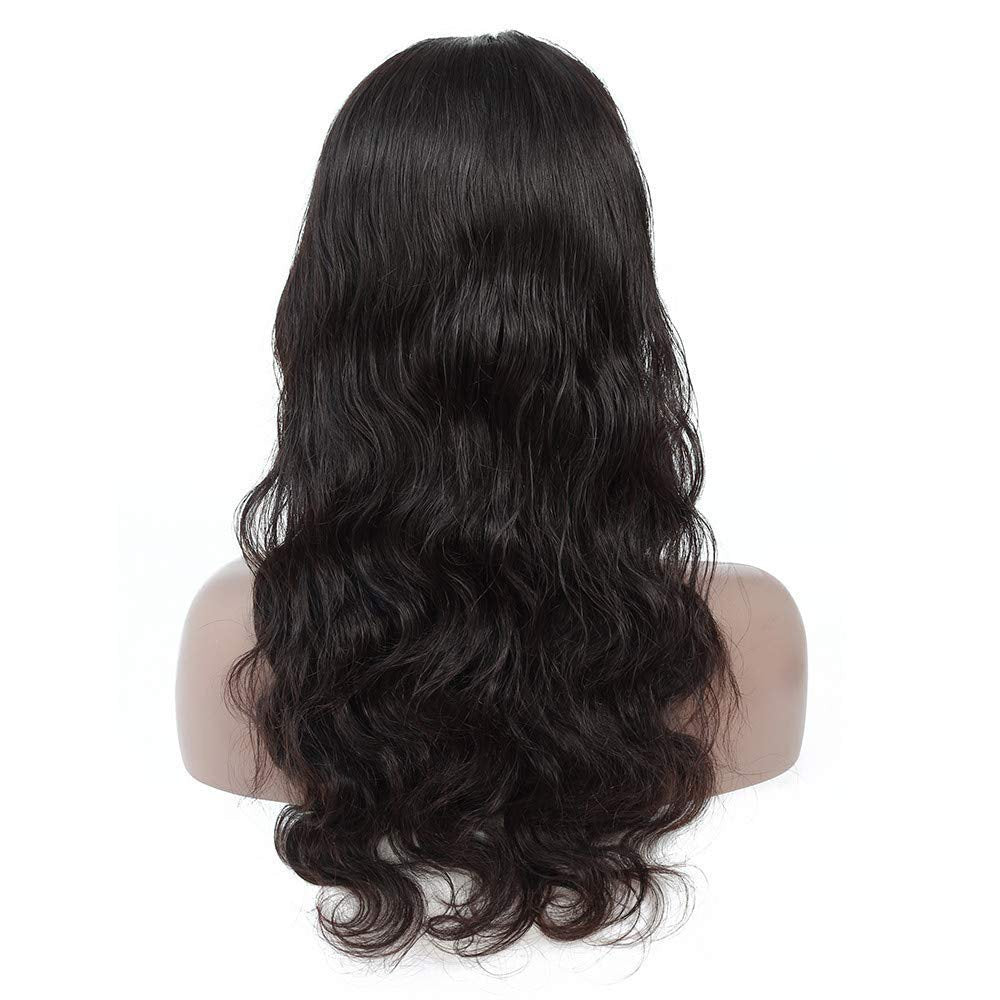 Wig, 6x4 Glueless, 66 cm, 180 percent Density, Human Hair, Black