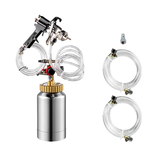 2-Qt Pressure Pot with 1.8mm Nozzle Spray Gun Kit & Hose for Commercial Use