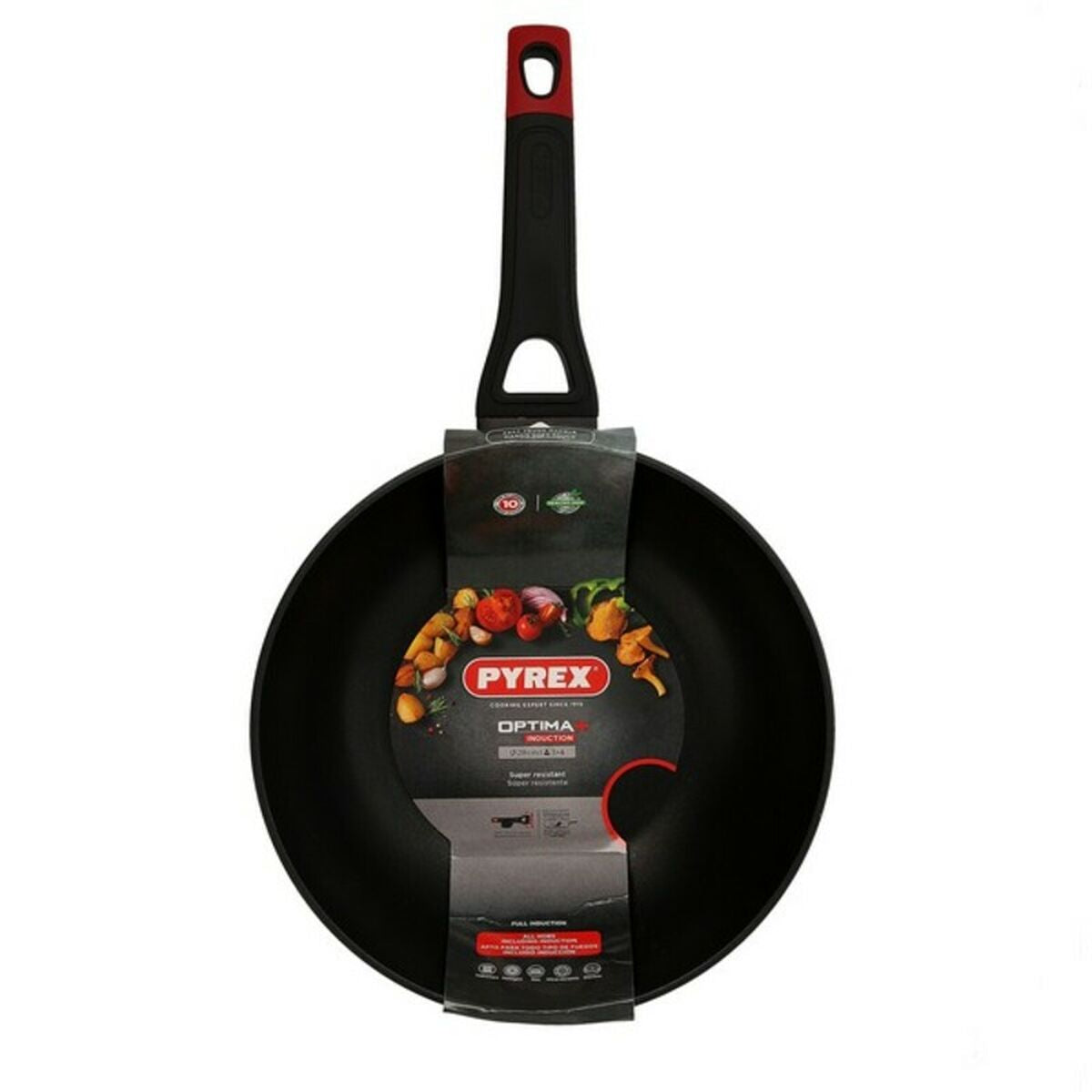 Wok Pan Pyrex 1140052 Metal 28 cm