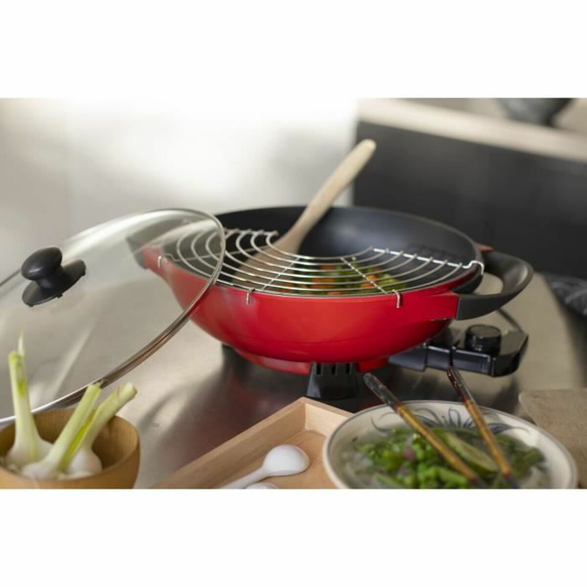 Wok Pan Livoo Doc128a 1500 W Black Metal