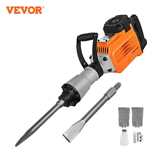 3600W Jack Hammer Drill W/ 2 Chisels Ground Breaking Concrete Electric Impact Drilling Machine, Heavy, 3600W, Yellow, Standard