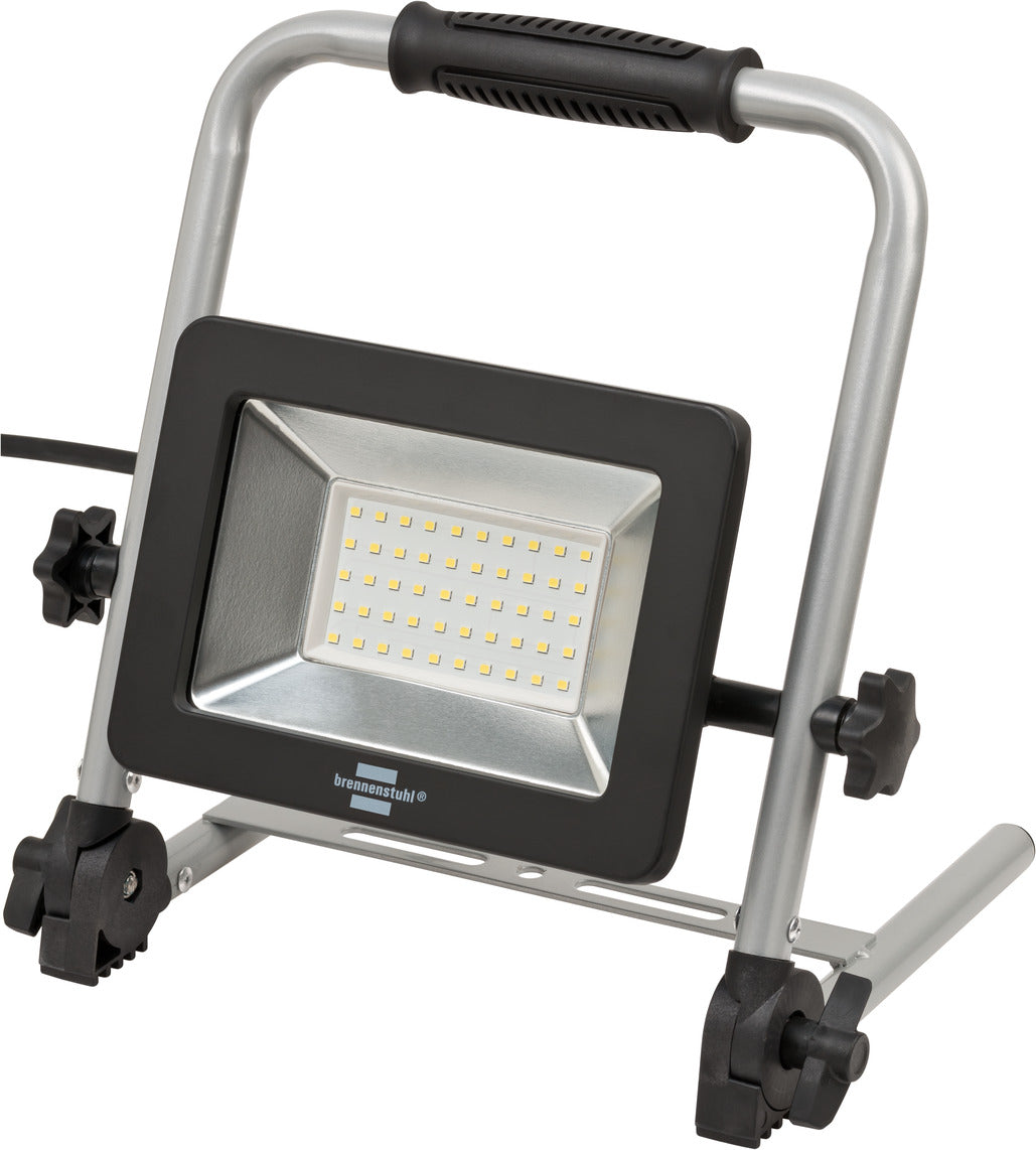 Work lamp, LED, Plug EU, 4500 Lm, 230 V, 30W, Battery, Aluminium, Black