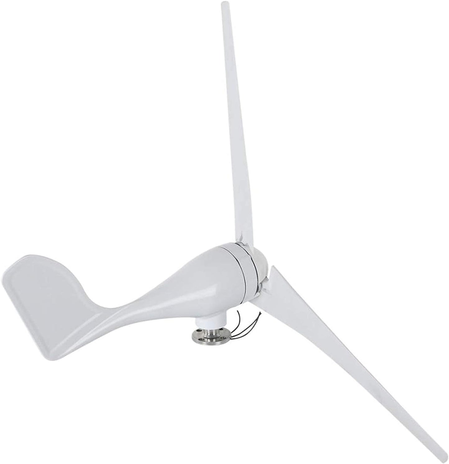 Wind Turbine Generator, Electric, 12V, MPPT Controller, 800W, 3 Blades, phase Current, White