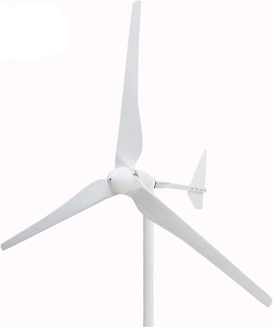 Wind Turbine Generator, Charge Controller, 9000W, 3 Power Blades, 12V, White