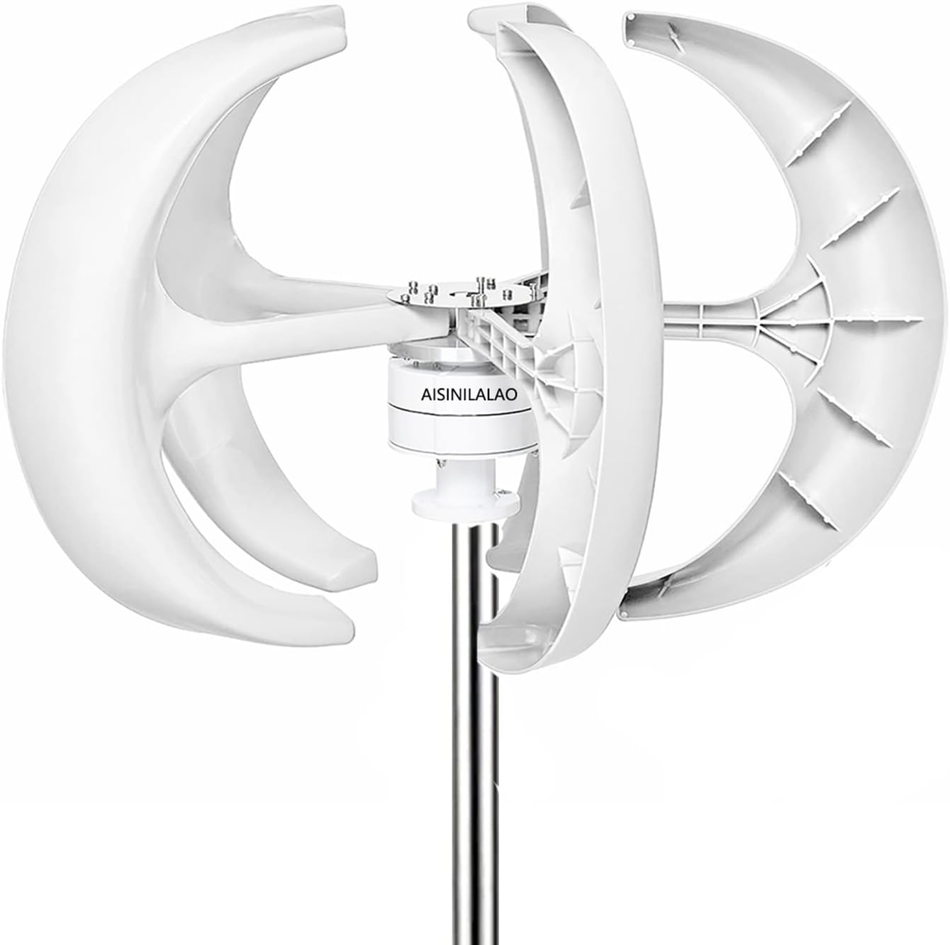 Wind Turbine, 12V, 1000W, 5 Blades, With MPPT Controller, White