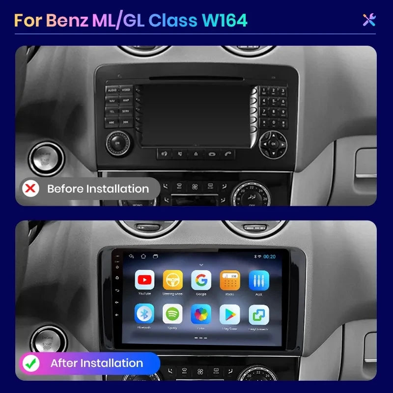 Wireless Speakers, , PX9, Mercedes Benz W164 ML GL 2005 - 2012, Multimedia Navigation, Android 2din Autoradio, CarPlay Stereo, 4G-WIFI, 4GB-64GB.