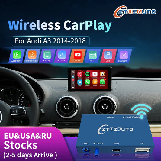 Wireless Speakers, , Audi A3 MIB2 2013-2018, Mirror Link AirPlay Navigation, 8.3 Inch, CLU