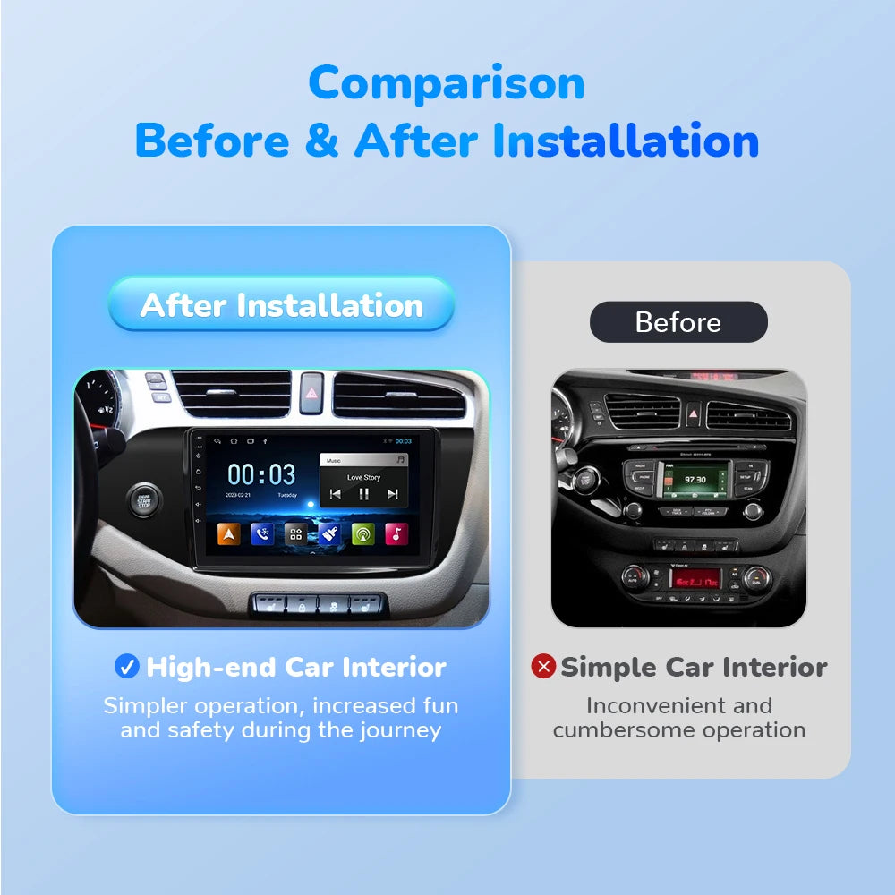 Wireless Speakers, , KIA CEED JD Ceed 2012-2018, 8 Core, GPS Navigation, Wifi, IPS, DSP, DAB+, V2C, 8G 128G, OBD Cam, Black