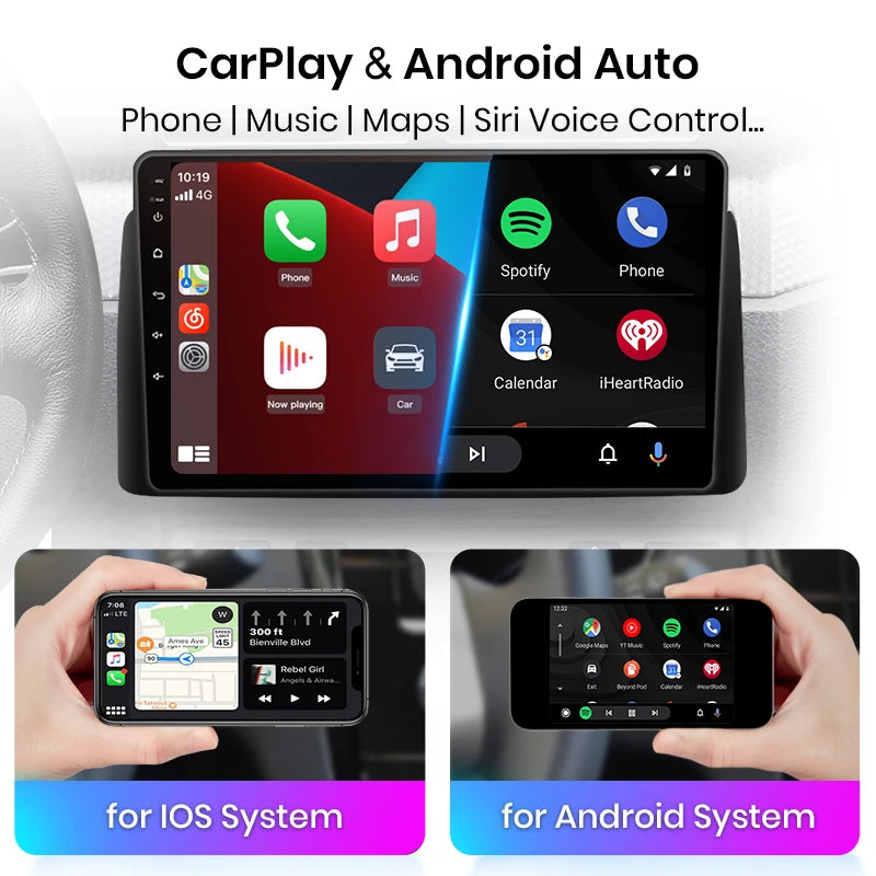 Wireless Speakers  V1 CarPlay Android Auto E class W211 E300 2002-2010 4G Multimedia GPS 2din autoradio PL V1 Pro C 2GB 64GB Black