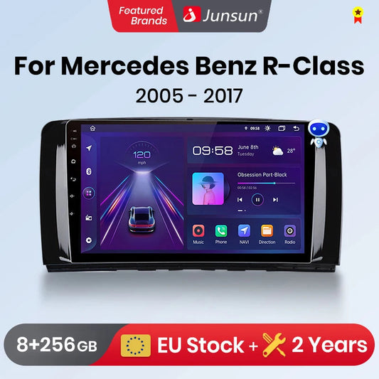 Wireless Speakers, , Mercedes Benz R-Class W251, Car Multimedia autoradio, V1 (1GB 32GB), Black, Standard Size.