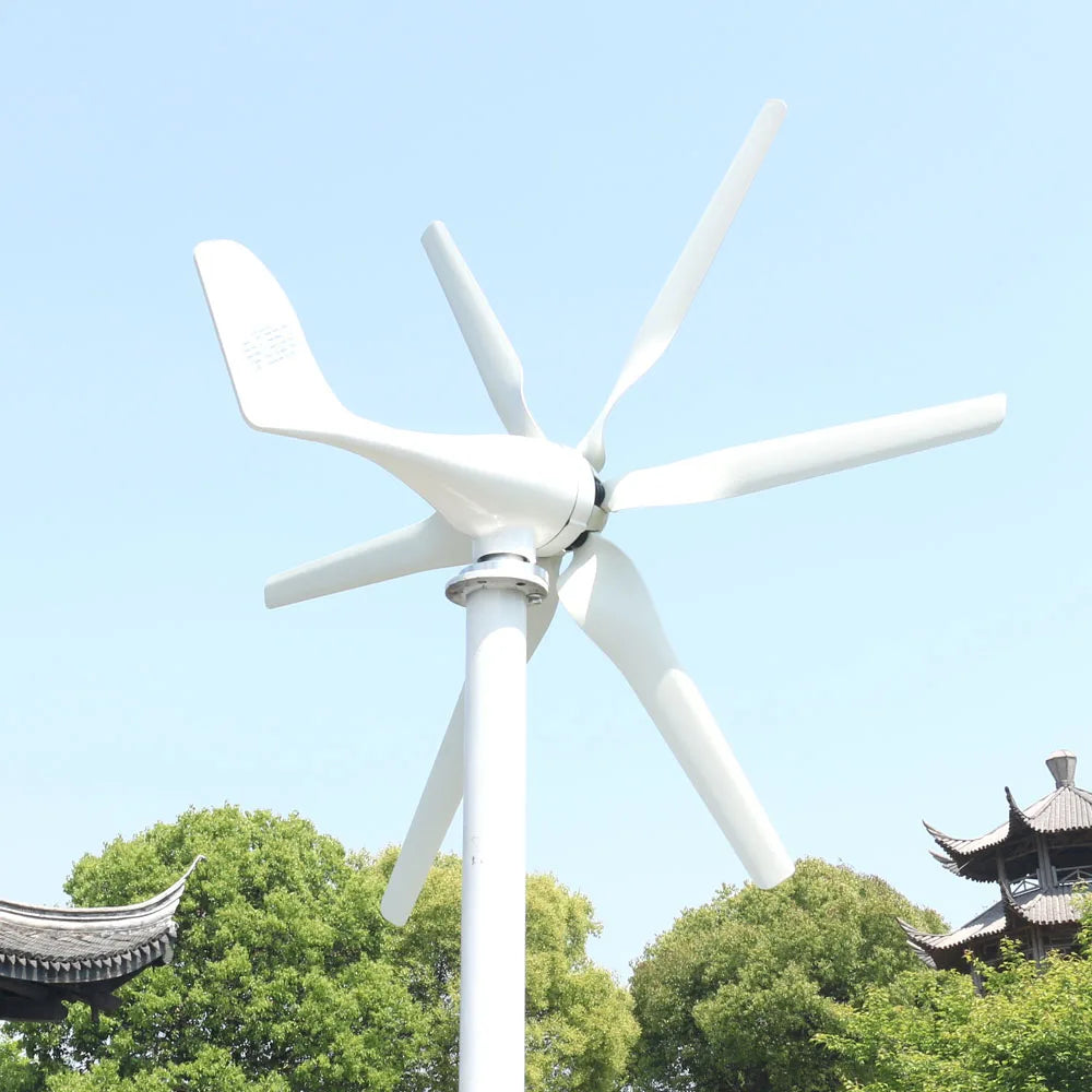 Wind Turbine Fltxny, , POWER 3000W, 6 blades, Small, 12V/24V/48V, Low Started, MPPT Controller