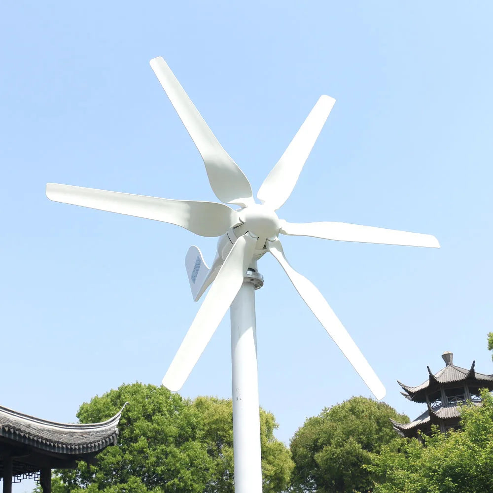 Wind Turbine Fltxny, , POWER 3000W, 6 blades, Small, 12V/24V/48V, Low Started, MPPT Controller