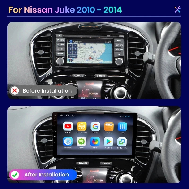 Haut-parleurs sans fil, PX9 pour Nissan Juke YF15 2010-2014, autoradio multimédia, navigation, autoradio Android 2din, stéréo CarPlay, WIFI 2 Go-32 Go, couleur : A-1.