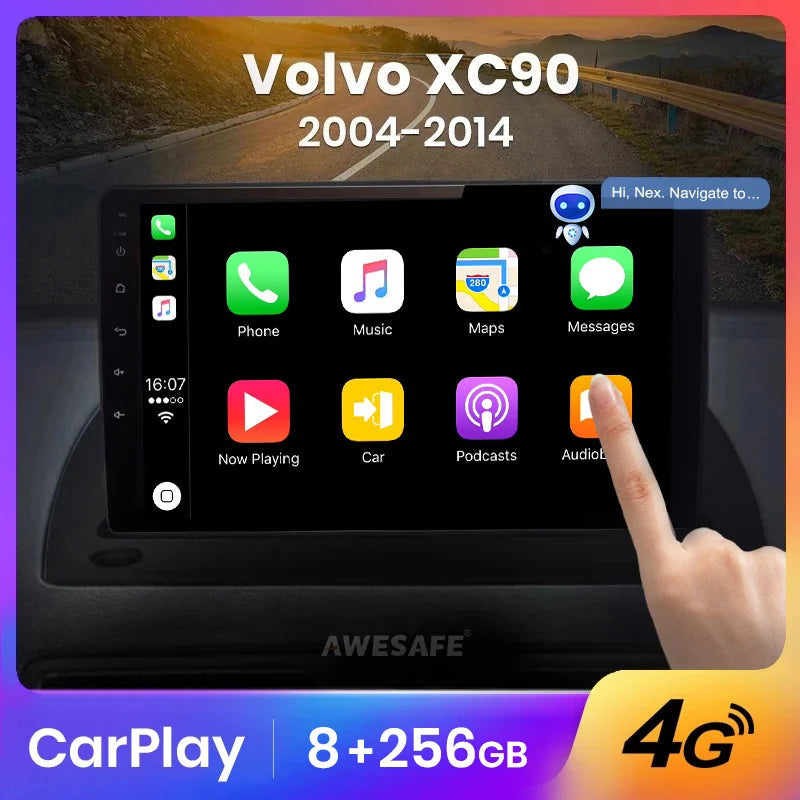 Wireless Speakers, , PX9, Volvo XC90 2004-2014, Multimedia Navigation, Android, CarPlay, Stereo, WIFI 1GB-32GB, A-2.