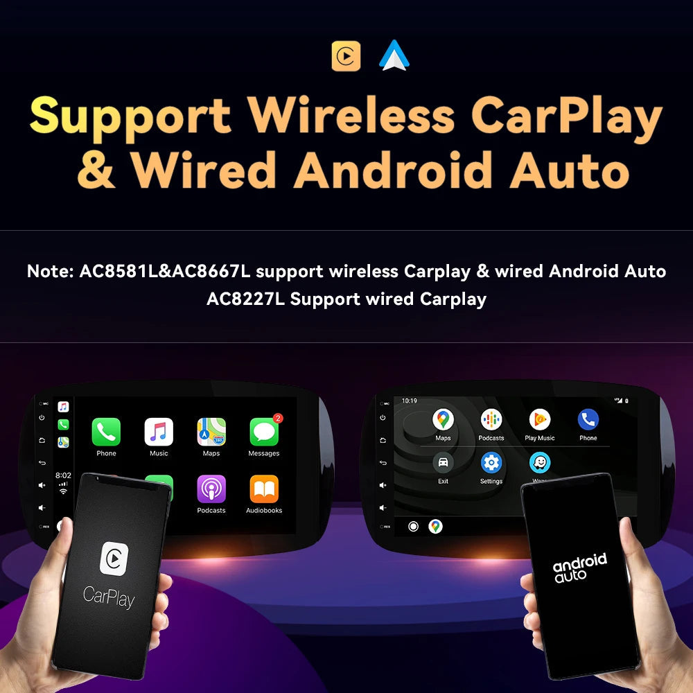 Wireless Speakers, , Mercedes Smart Fortwo, Android 11, GPS Navigation, Stereo, IPS, 2GB 32GB, OBD, Cam