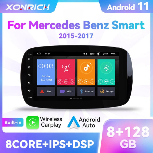 Wireless Speakers, , Mercedes Smart Fortwo, Android 11, GPS Navigation, IPS 8Core, 8GB 128GB, Color: N/A, Size: N/A