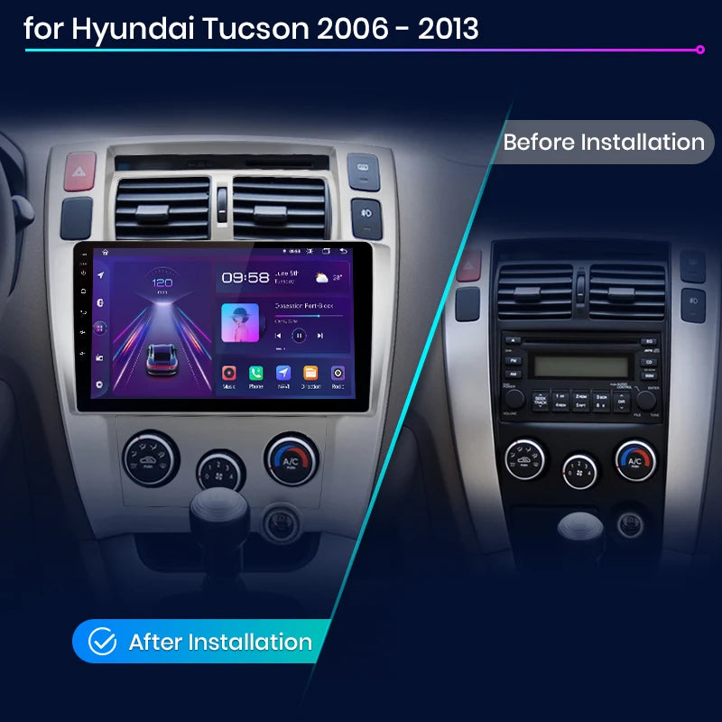 Wireless Speakers, , Hyundai Tucson 2006-2013, Car Multimedia GPS, 4G, V1 Plus (6GB 128GB), Black, 2din autoradio.