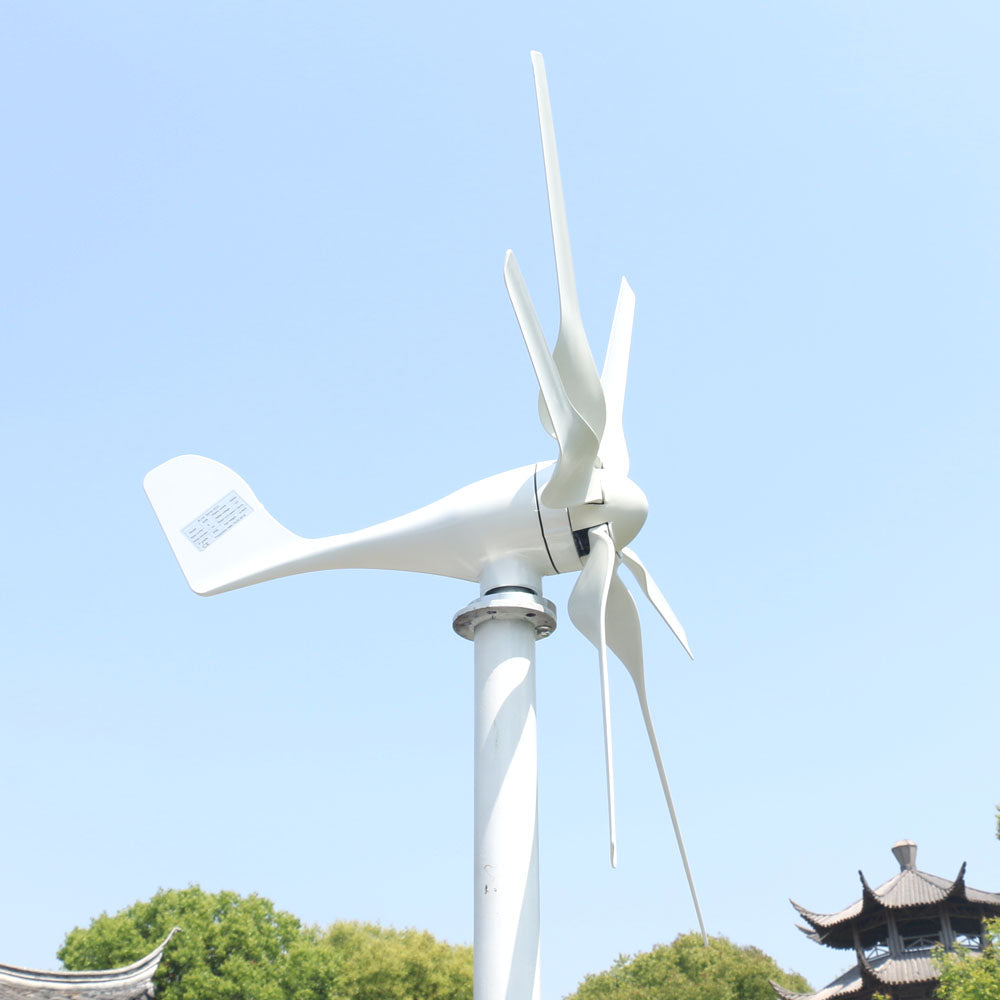 Wind Turbine, Fltxny, 400W, 3 Blades, 24V, With MPPT Controller, White