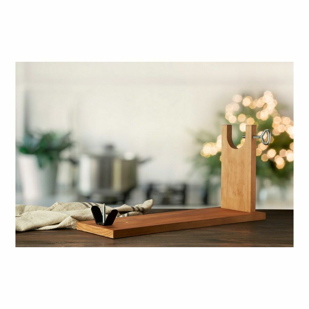 Wooden Ham Stand Quttin Quttin Wood (4 Units) (49,5 x 15,5 x 25,3 cm)