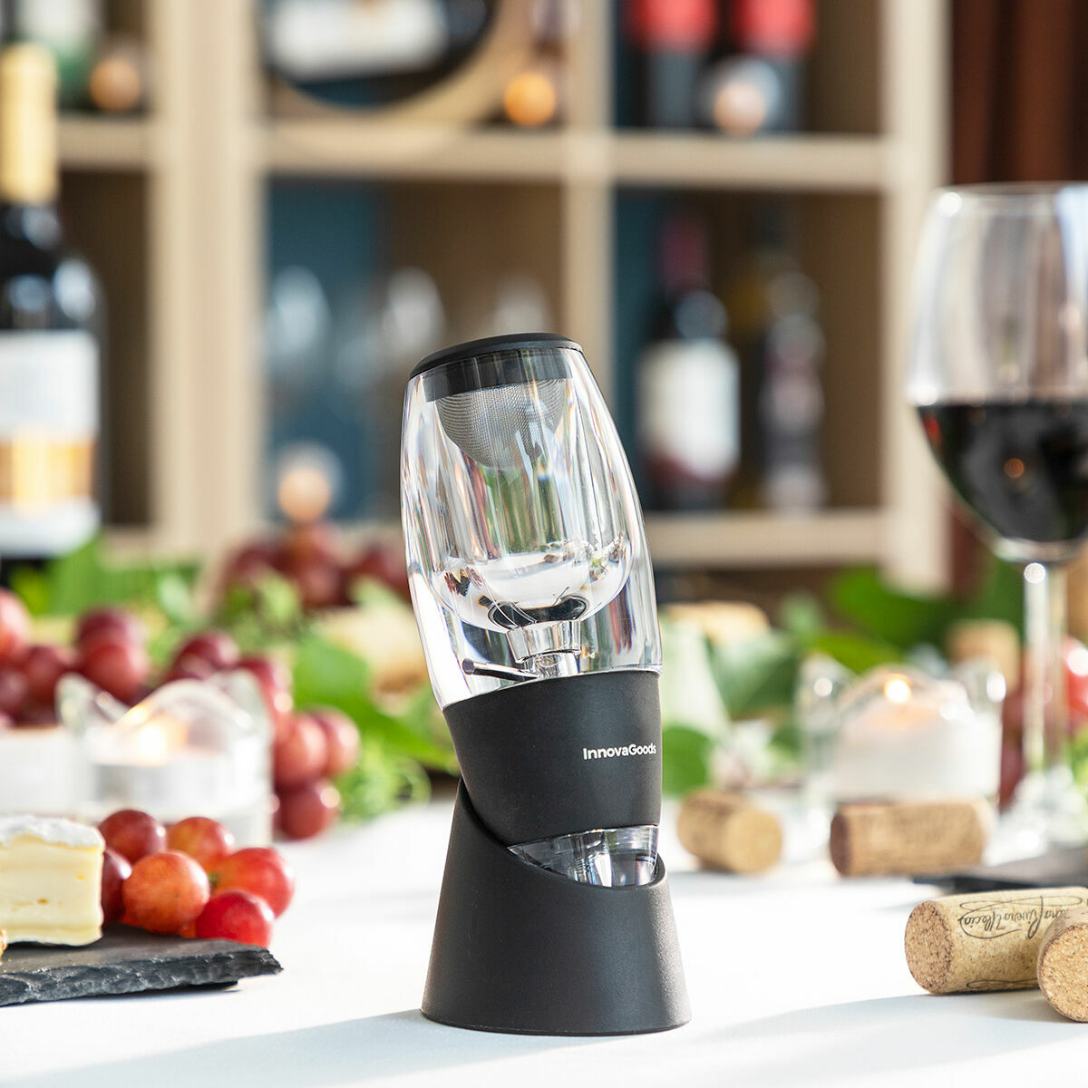 Aerator de vin cu filtru, suport și husă Wineir InnovaGoods