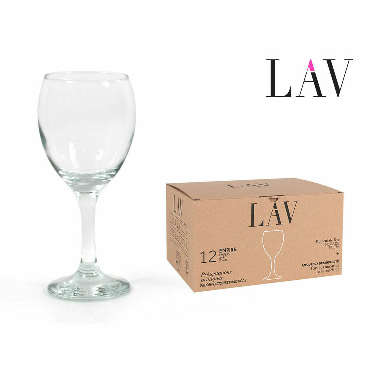 Wine glass LAV Empire 245 ml (24 Units) (245 cc)