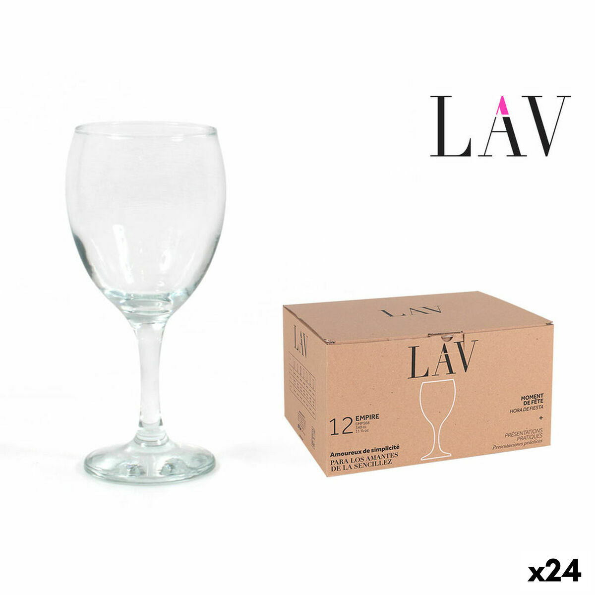 Wineglass LAV Empire (24 Units) (340 cc)