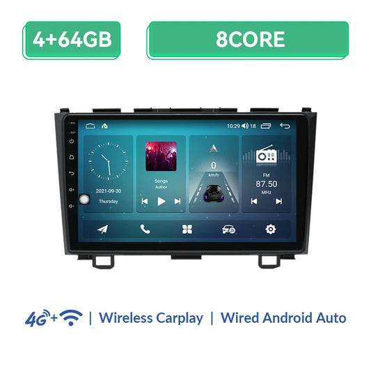 Wireless Speakers,  V1C, 
4GB+64GB, 8GB+128GB, Car Multimedia Radio, 
AI Voice, Android 12, Wireless Carplay, GPS autoradio, 
4G Wifi, IPS, Honda CR-V 3 RE CRV 2007-2011.