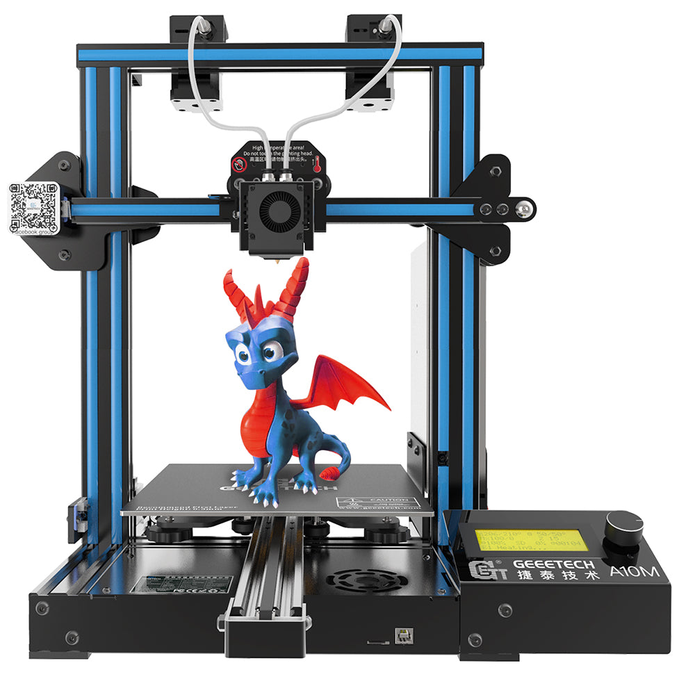 3D Printer, Geeetech, A10T, FDM, 60mm/s, 220V, Auto Leveling, Black