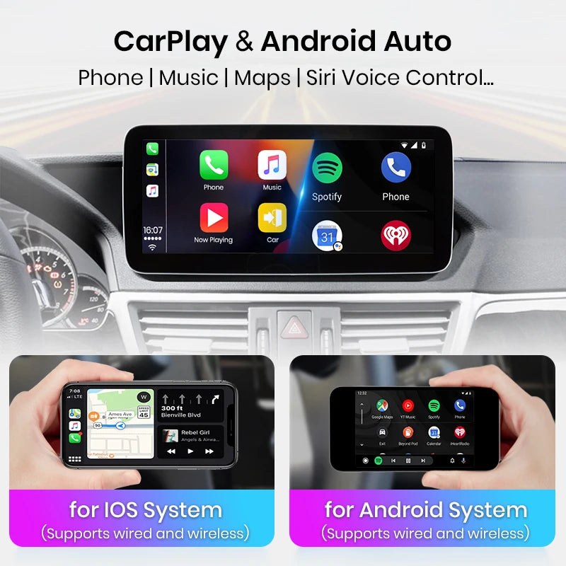 Wireless Speakers  AI Voice CarPlay Car Radio Multimedia Mercedes Benz E Class W212 E200 E230 E260 E300 S212 2009-2016 player 665 4G 8-128GB NTG 4.5