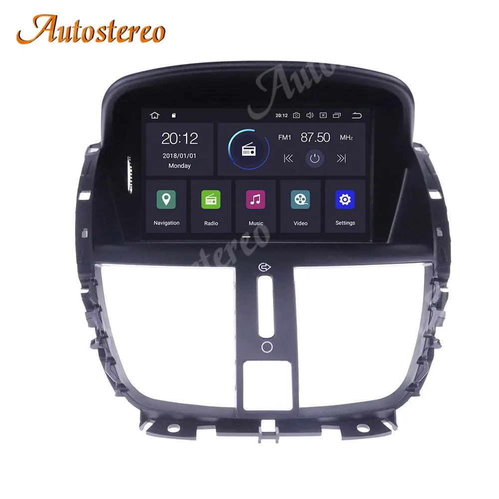 Wireless Speakers  Carplay DVD Player GPS Navigation Radio Stereo PEUGEOT 207 2007-2015 Head Unit Multimedia Player Android 13 64G 4G, Black, 13.0 version