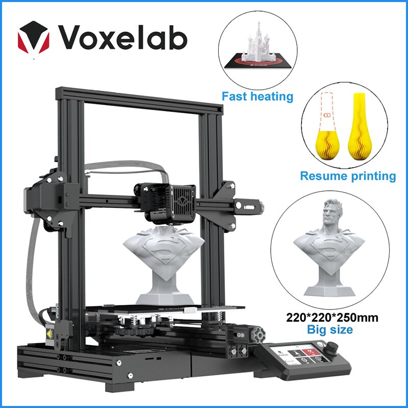 3D Printer, Voxelab, Aquila D1, 220V, 180mm/s, Silent Mainboard, Black