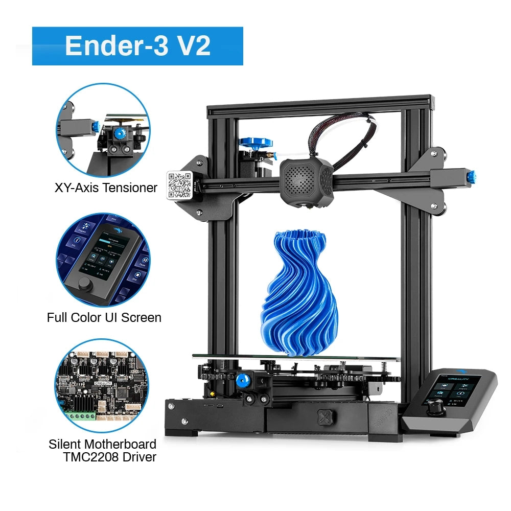 3D Printer, Ender-3 S1 PRO, 220V, FDM, 100mm/s, 2 PLA, Black