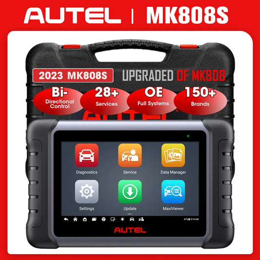 WiFi Controlled, MK808S Automotive Diagnostic Tool, Bi-directional Control, TPMS Code Reader, Black, One Size.