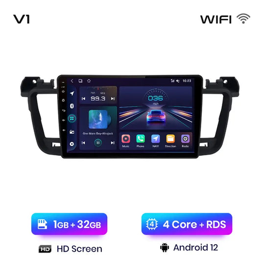 WiFi Controlled, V1 (1GB-32GB), Peugeot 508 508SW 2011-2018, CarPlay Android Auto intelligent systems, No 2 din, DVD