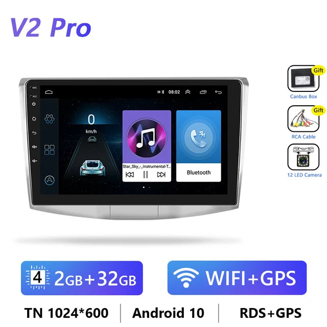 WiFi Controlled, Volkswagen Passat B6 B7 B8 CC 2007-2021, 2G+32G Cam, 4G GPS Stereo