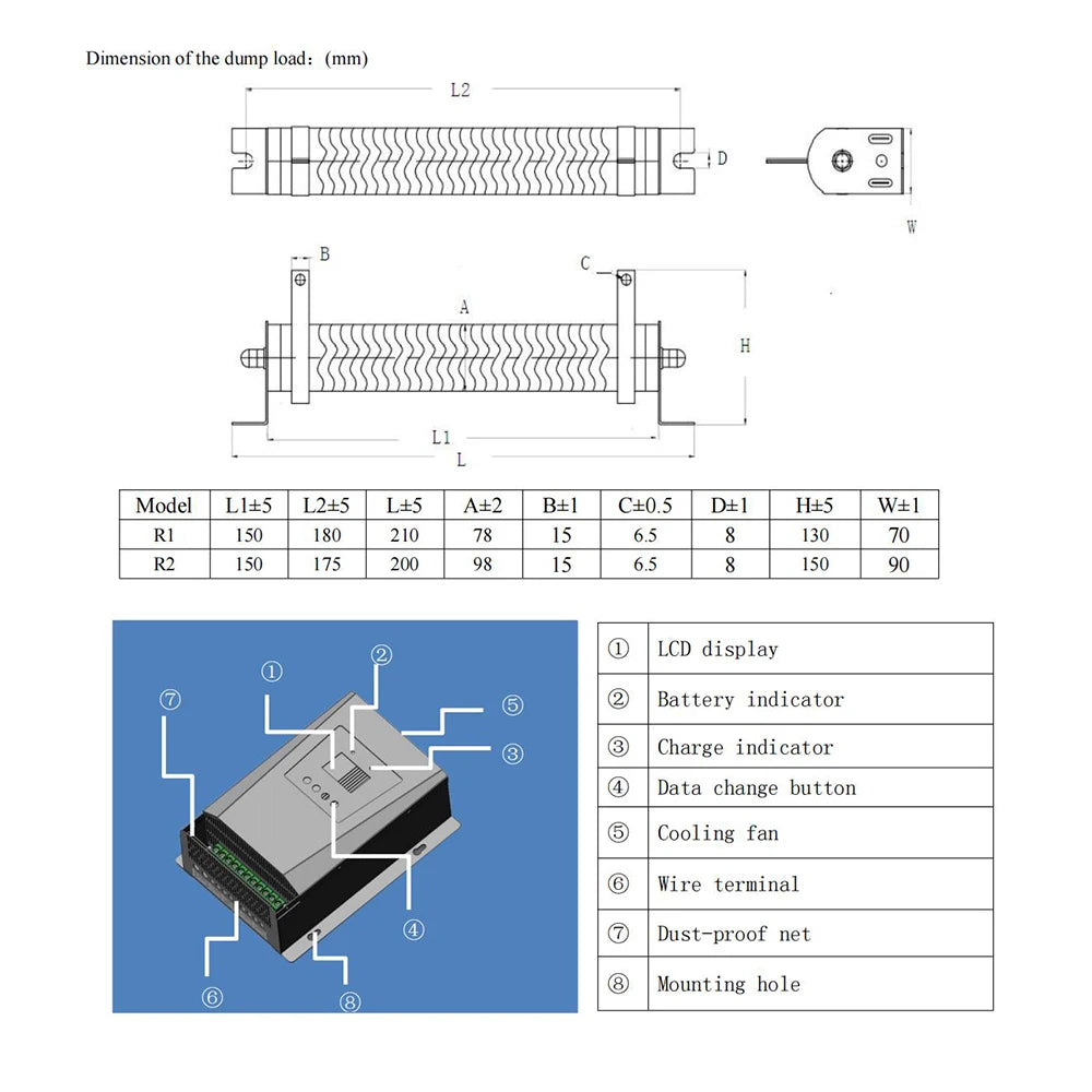 Windmill MPPT Charge Controller - Double MPPT Wind Energy Hybrid System, 3000W, 12v/24v & 24v/48v Auto Regulator, Home Use Windmill Generator.