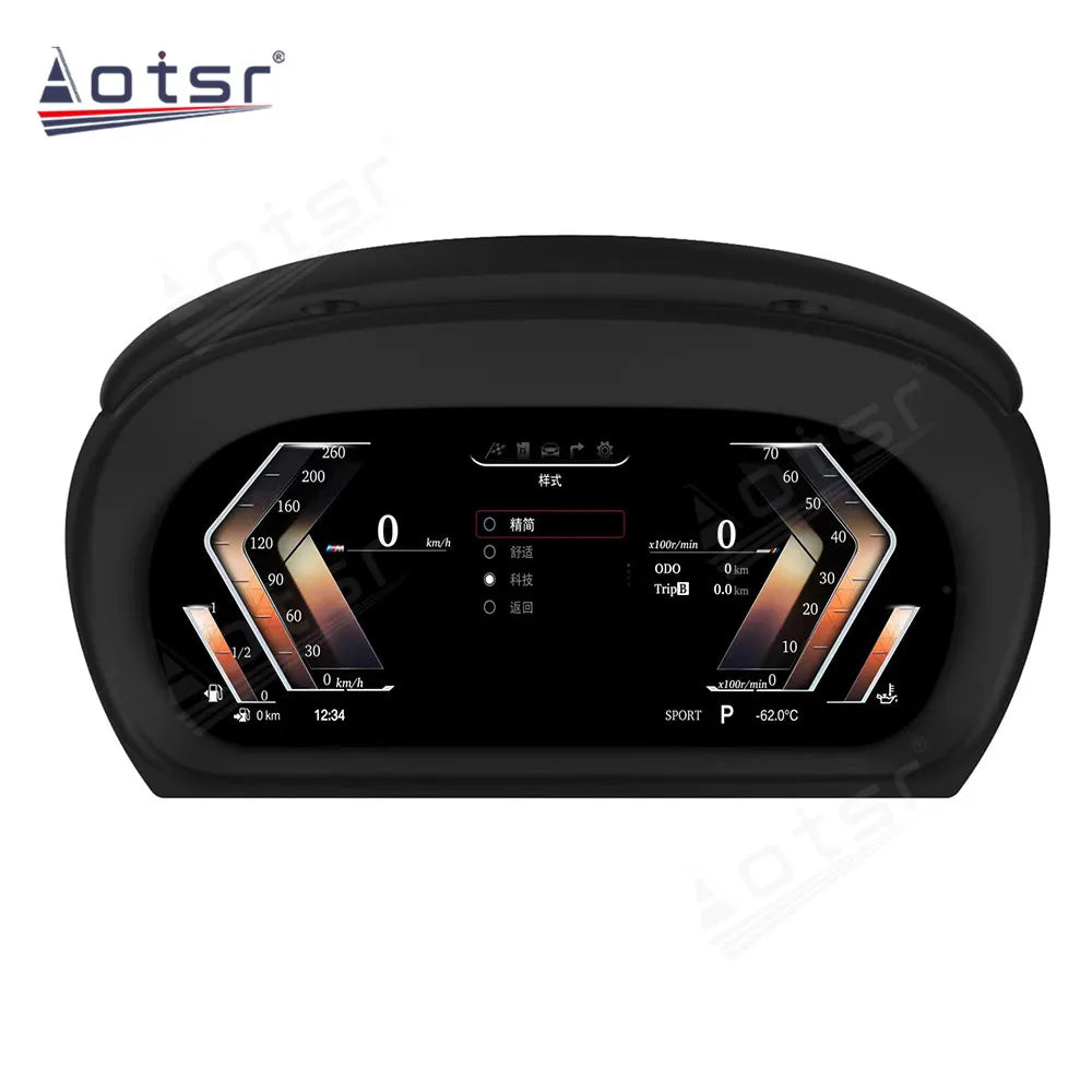 WiFi Controlled, E90 E91 E92 E93, LCD Digital Cluster, Virtual Cockpit, Speedometer Screen, Instrument Panel