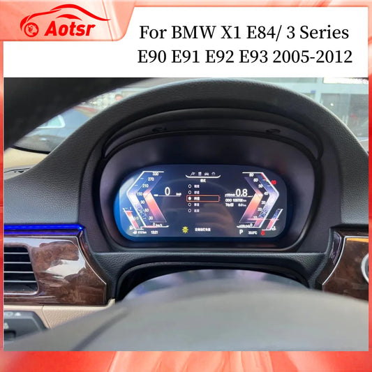 WiFi Controlled, E90 E91 E92 E93, LCD Digital Cluster, Virtual Cockpit, Speedometer Screen, Instrument Panel