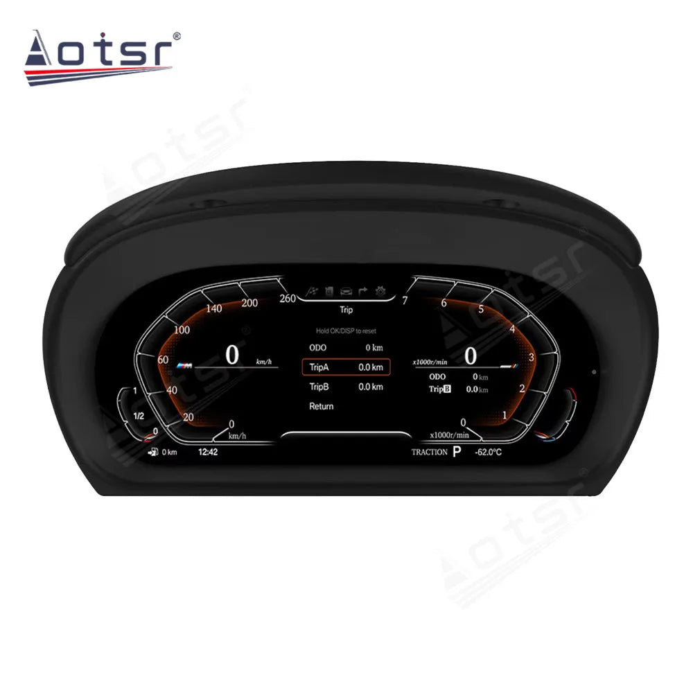 WiFi Controlled, E90 E91 E92 E93, LCD Digital Cluster, Virtual Cockpit, Speedometer Screen, Instrument Panel