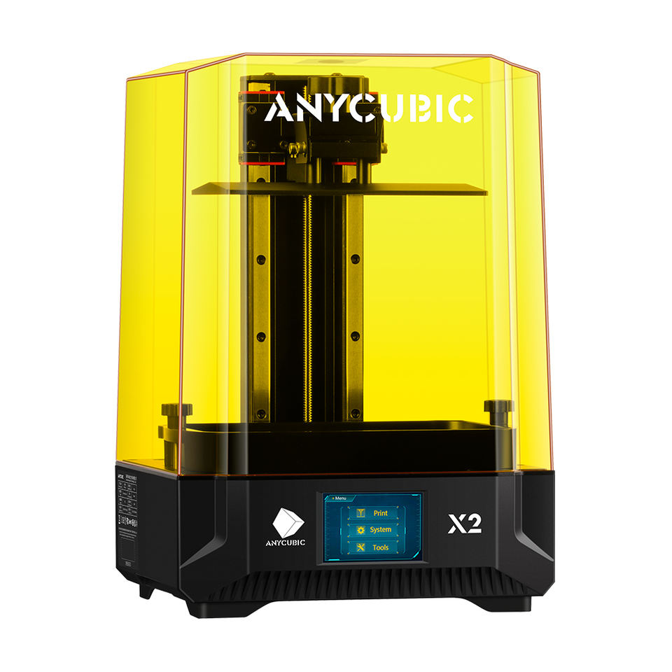 3D Printer, Photon, Mono X2, 4K Monochrome LCD, UV Resin, Yellow