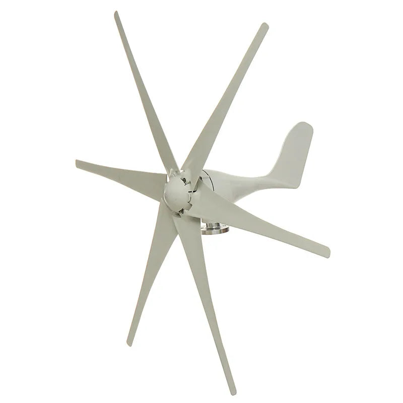 Wind Turbine Generator, High Efficiency 800W, 12V 24V 48V, 6 Blades, Horizontal, Small, Home Use