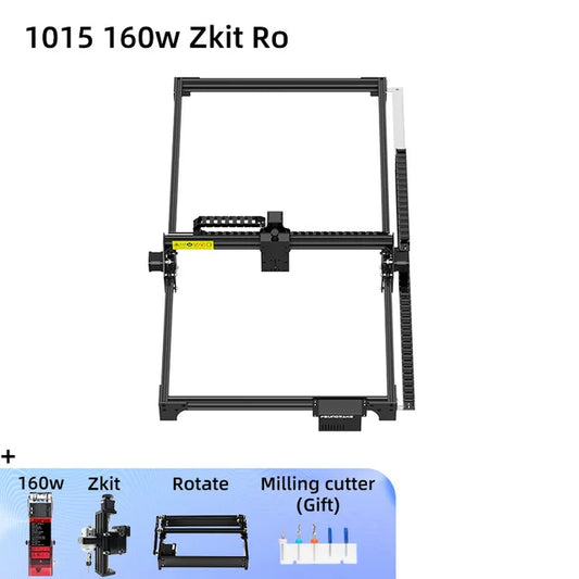 Wood Router, 1015 160w Zkit Ro, 160W Laser Engraver, Air Assist Pump, Desktop, Wood Printer, Laser Engraving and Cutting Machine, CNC Router, No Color or Size.