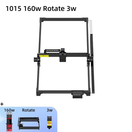 Wood Router, 1015 160w Rotate 3w Laser Engraver, Air Assist Pump, 160W, Desktop