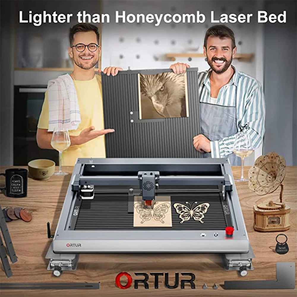 Work Table, LEP Aluminum Board, For laser Engraver, 400x448mm, Black