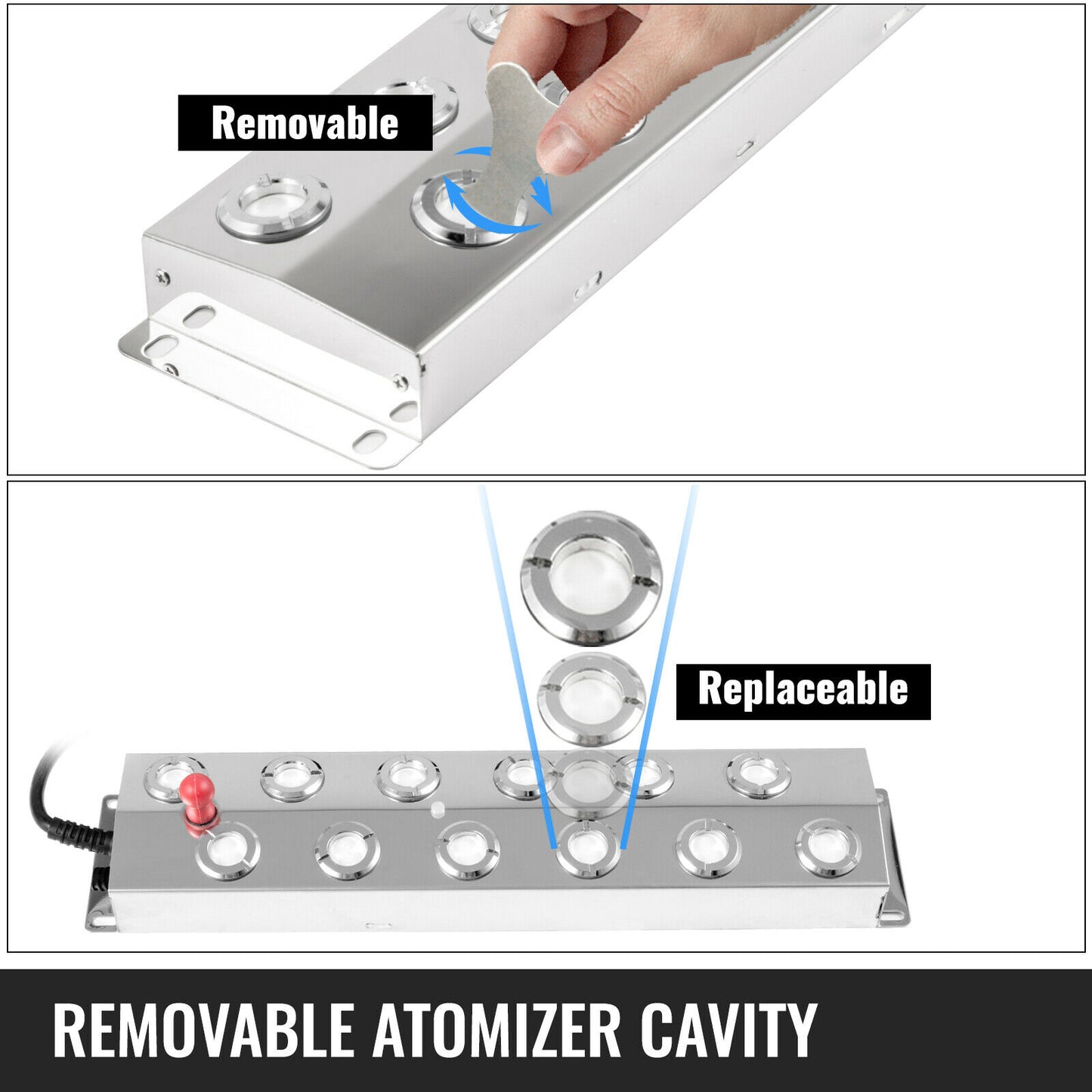 12-Head Ultrasonic Sprayer with Waterproof Power Supply for Home & Garden - High Quality, Affordable