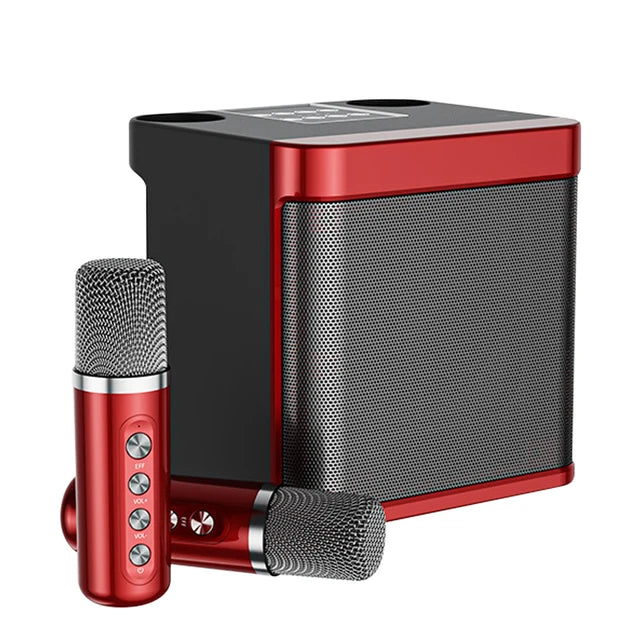 Wireless Speakers,  Ys-203, 100W High Power, Red, New Karaoke Machine, Portable, Blutooth Sound, Family Party, Microphone, Size: [Size not given]