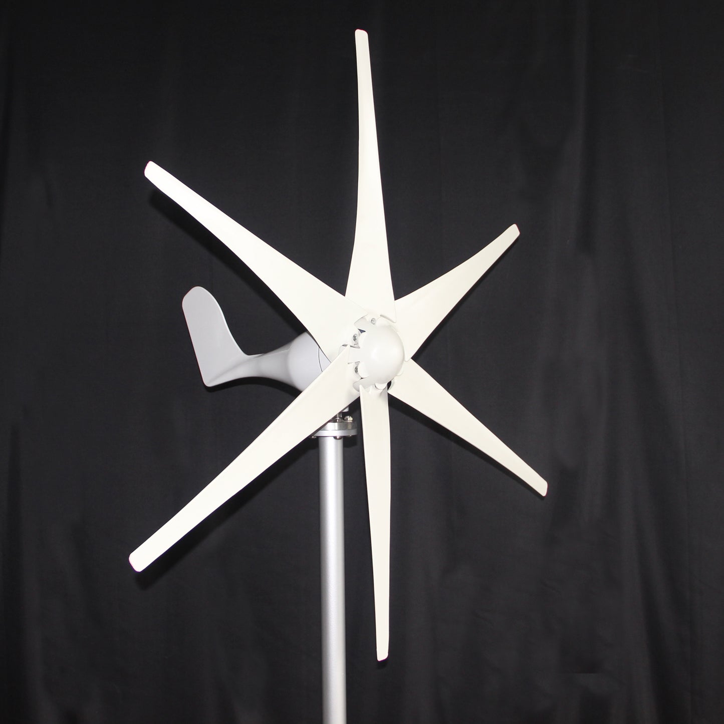 Wind Turbine, RX-400H5, 800W, 5 Blades, Hybrid Controller, Stainless Steel, White