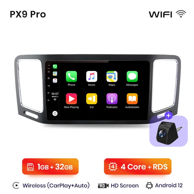 WiFi Controlled, Volkswagen Sharan 2012-2018, AI Voice, Carplay, 2 din autoradio