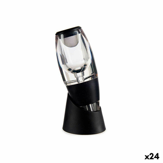 Aeratorul pentru Vin Negru Transparent TPE 24 Unități